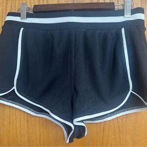 FP Movement by Free People Prep in Your Step Shorts in Black with White Trim